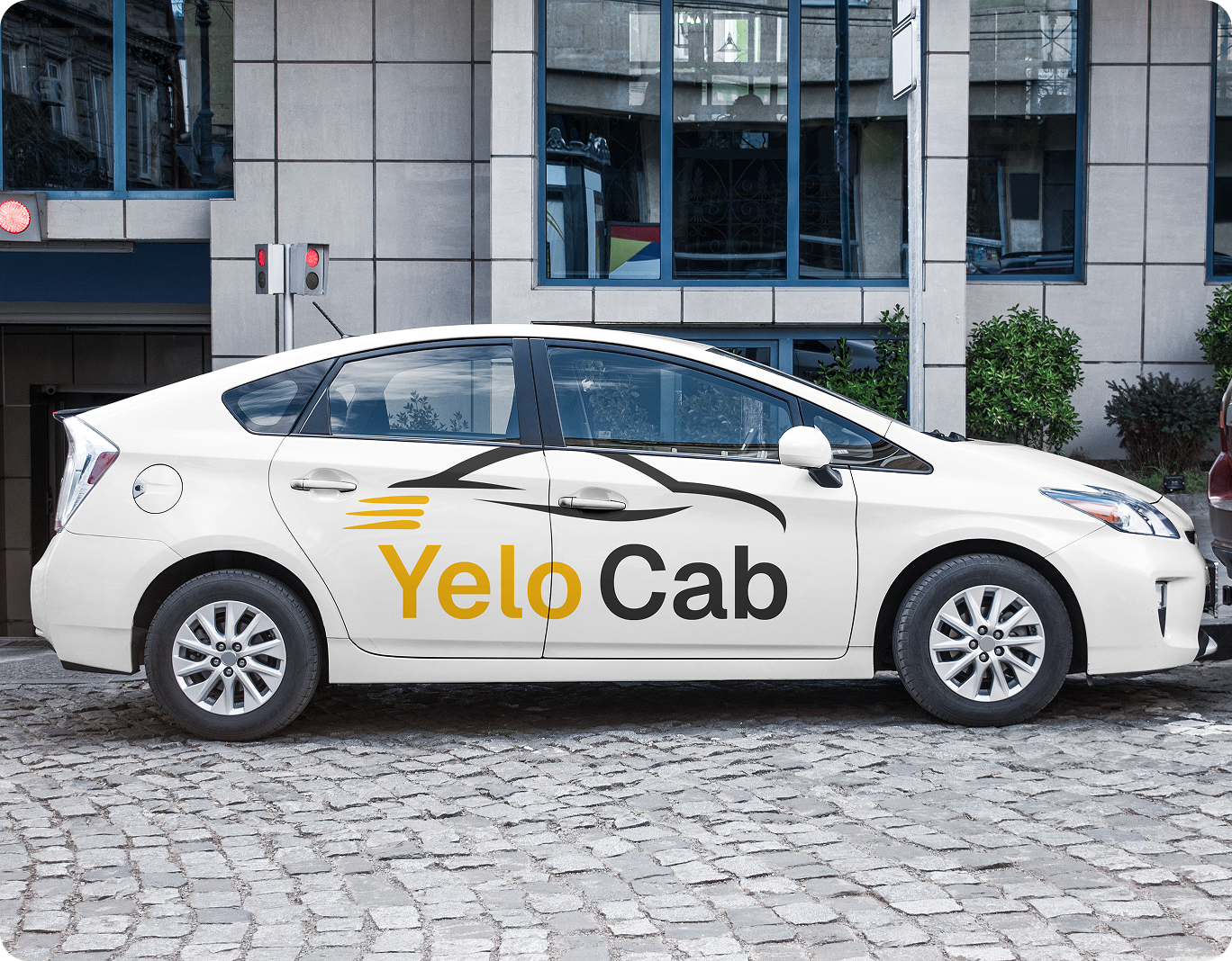 YeloCab branded vehicle